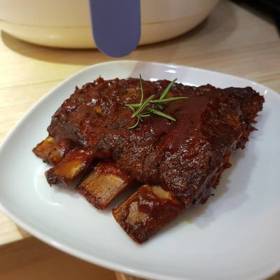 ซี่โครงหมูอบซอสบาร์บีคิว