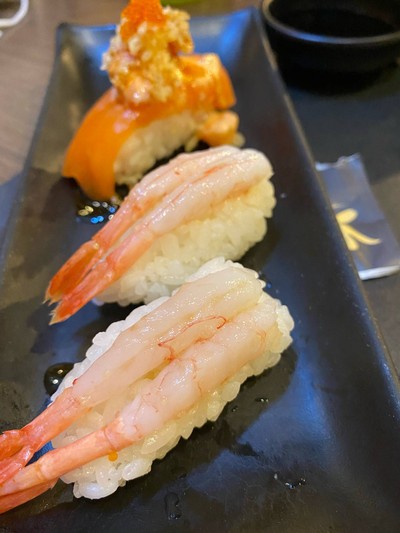 Ama Ebi Sushi ข้าวปั้นหน้ากุ้งหวานญี่ปุ่น