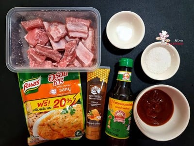 วิธีทำ [Philips Airfryer] ซี่โครงหมูย่างน้ำผึ้ง