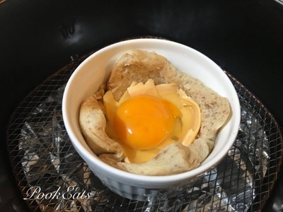 วิธีทำ Egg sandwich in a cup