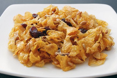 วิธีทำ [Philips Airfryer] Honey Cornflakes คอร์นเฟลกส์อบน้ำผึ้ง