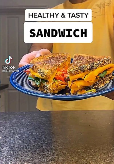crazy healthy sandwich.