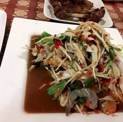 ตำกุ้งสด