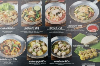 ป้ายราคาหรือสมุดเมนู