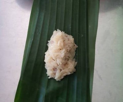 วิธีทำ ข้าวเหนียวปิ้งไส้กล้วย