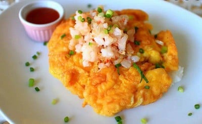 ข้าวไข่เจียวกุ้งสับ งับงับ