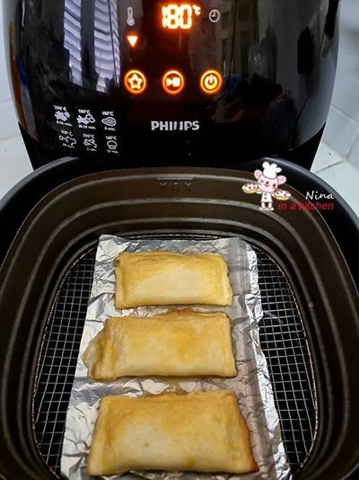 วิธีทำ [Philips Airfryer] ขนมปังไส้กล้วยหอม ซอสคาราเมล
