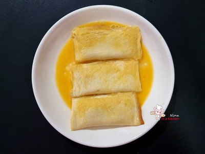 วิธีทำ [Philips Airfryer] ขนมปังไส้กล้วยหอม ซอสคาราเมล