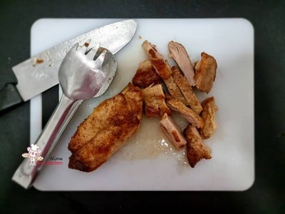 วิธีทำ [Philips Airfryer] น้ำตกคอหมูย่าง