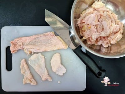วิธีทำ [Philips Airfryer] หนังไก่ทอดกรอบ เขย่าผงปรุงรส