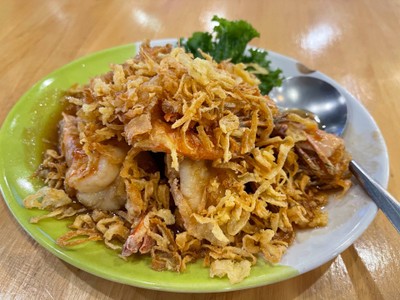 กุ้งราดซอสมะขาม