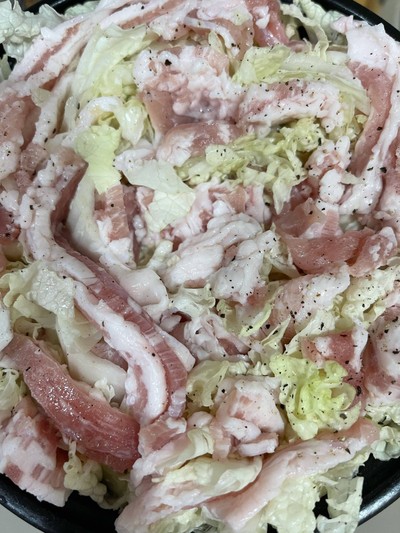 วิธีทำ นาเบะผักกาดหมูสามชั้น