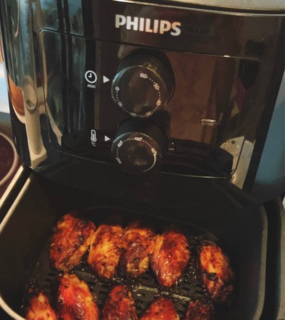 วิธีทำ Air Fryer Chicken Wings with Sriracha Mayo