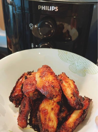 วิธีทำ Air Fryer Chicken Wings with Sriracha Mayo