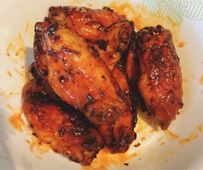 วิธีทำ Air Fryer Chicken Wings with Sriracha Mayo