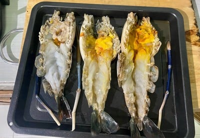 วิธีทำ กุ้งแม่น้ำย่าง+กุ้งล็อบเตอร์นึ่ง+น้ำจิ้มซีฟู้ต วิธีทำ กุ้งแม่น้ำย่าง+กุ้งล็อบเตอร์นึ่ง+น้ำจิ้มซีฟู้ต