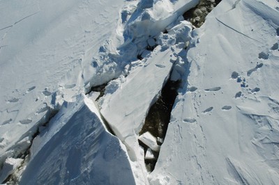 Breaking ice