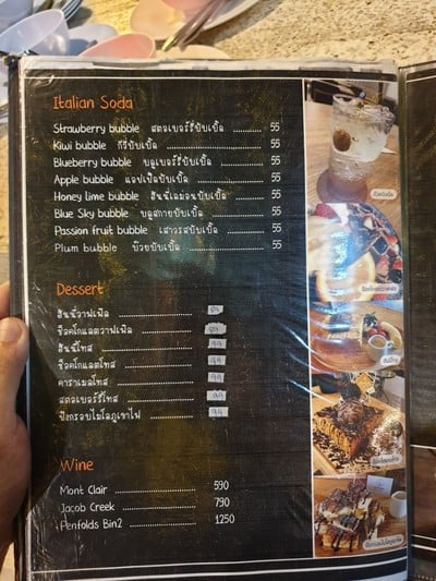 ป้ายราคาหรือสมุดเมนู
