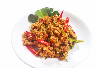 คั่วกลิ้งหมูสับรสชาติหอมจัดจ้าน