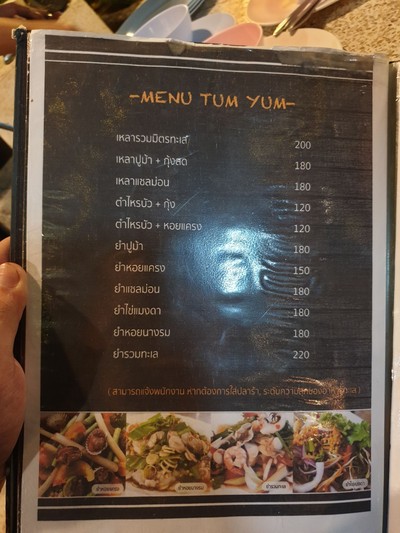 ป้ายราคาหรือสมุดเมนู