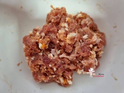 วิธีทำ [Philips Airfryer] หมูสับคลุกไข่เค็มทอด ไข่แดงลาวา