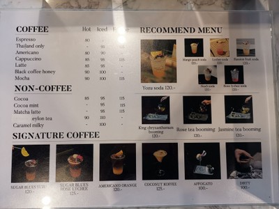 ป้ายราคาหรือสมุดเมนู