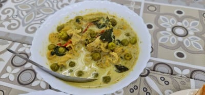 แกงเขียวหวานไก่+โรตี