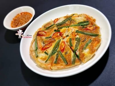วิธีทำ [Philips Airfryer] พิซซ่าเกาหลี 파전 (พาจ็อน)