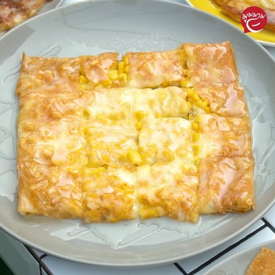 โรตีข้าวโพด+ไข่