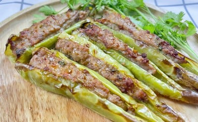 วิธีทำ พริกหนุ่มยัดไส้หมู [ Philips Airfryer ] 