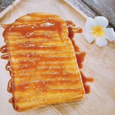 ชุดขนมปังเนยหวาน คาราเมล 2แผ่น (แนะนำ)