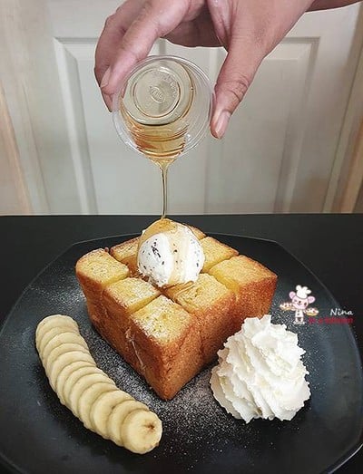 วิธีทำ [Philips Airfryer] Honey Toast