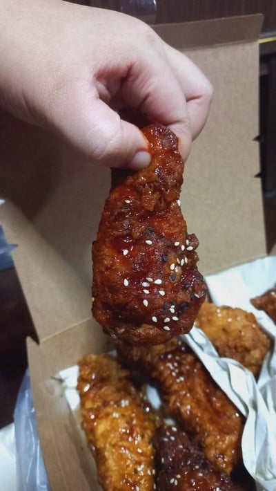 ปีกบนไก่ (ซอสเกาหลี)