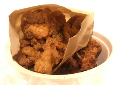 หนังไก่ทอด