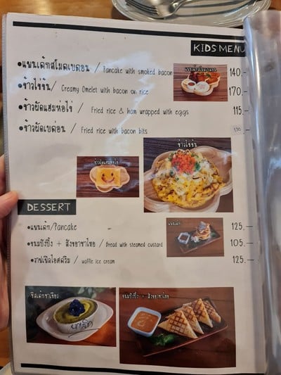 ป้ายราคาหรือสมุดเมนู