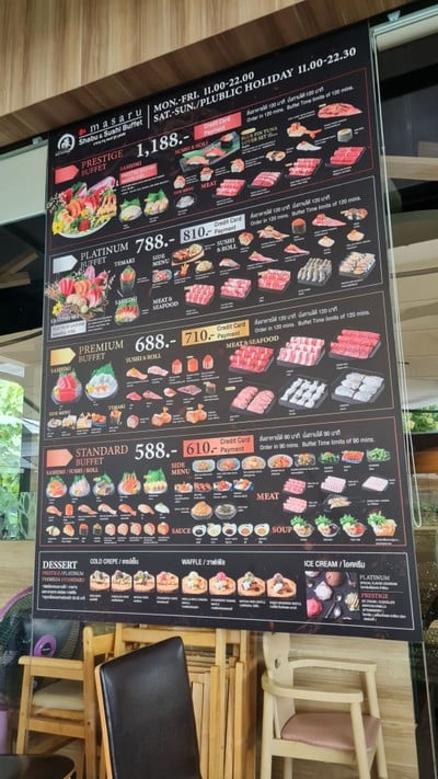 ป้ายราคาหรือสมุดเมนู