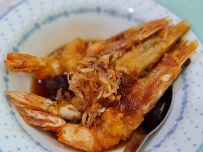 กุ้งทอดซอสมะขาม
