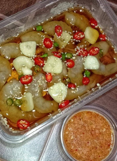 กุ้งดองซอสเกาหลี+น้ำจิ้มรสเด็ด