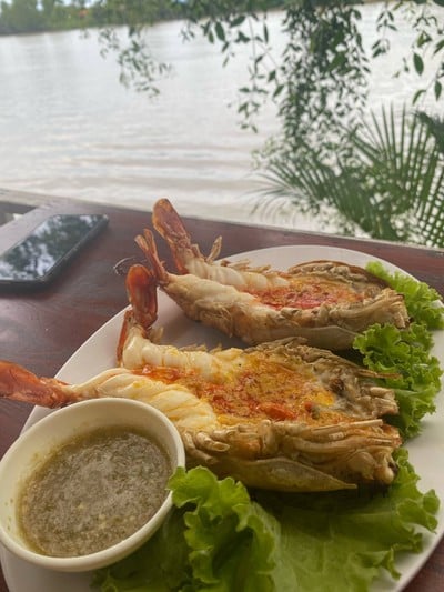 กุ้งแม่น้ำเผา