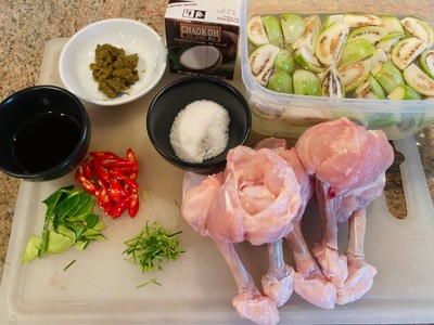 วิธีทำ แกงเขียวหวานไก่/Chicken Green Curry With Pasta