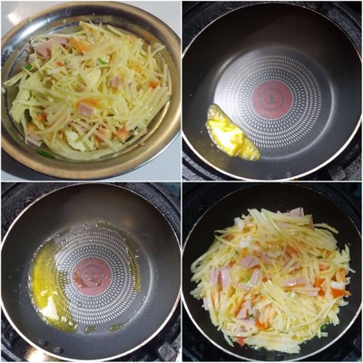วิธีทำ มันฝรังแฮมชีส(อบกะทะ) วิธีทำ มันฝรังแฮมชีส(อบกะทะ)