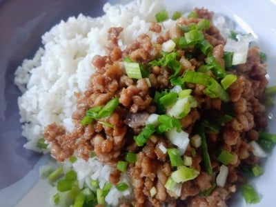 วิธีทำ ข้าวหมูสับคั่ว วิธีทำ ข้าวหมูสับคั่ว