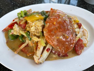 ปูม้าผัดมะนาว