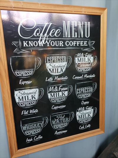 ป้ายราคาหรือสมุดเมนู