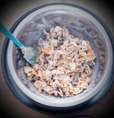 วิธีทำ คอร์นเฟลกไวท์ช็อคโกแลต cornflake white chocolate