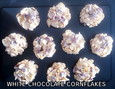 วิธีทำ คอร์นเฟลกไวท์ช็อคโกแลต cornflake white chocolate
