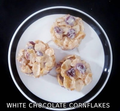 วิธีทำ คอร์นเฟลกไวท์ช็อคโกแลต cornflake white chocolate