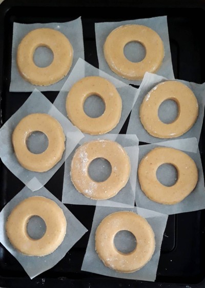 วิธีทำ โดนัทคุกกี้ (ทอด)  Basic Cookie Doughnuts 