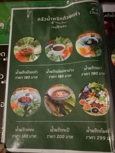 ป้ายราคาหรือสมุดเมนู