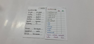 ป้ายราคาหรือสมุดเมนู
